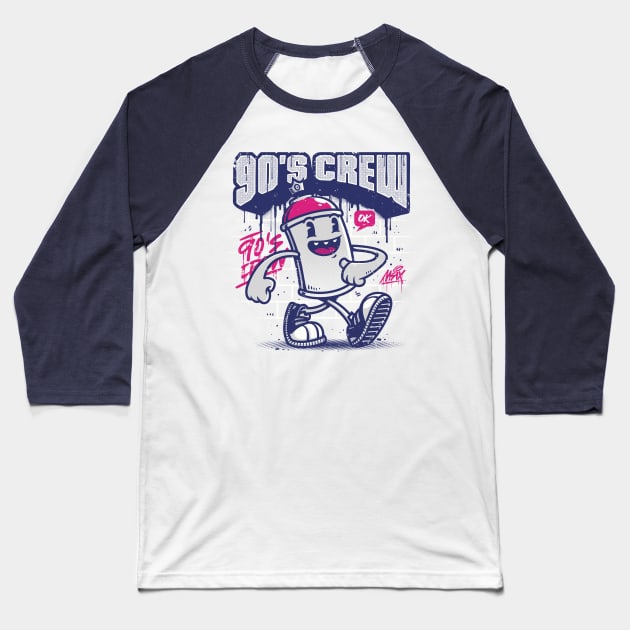 90s Crew Baseball T-Shirt by StudioM6